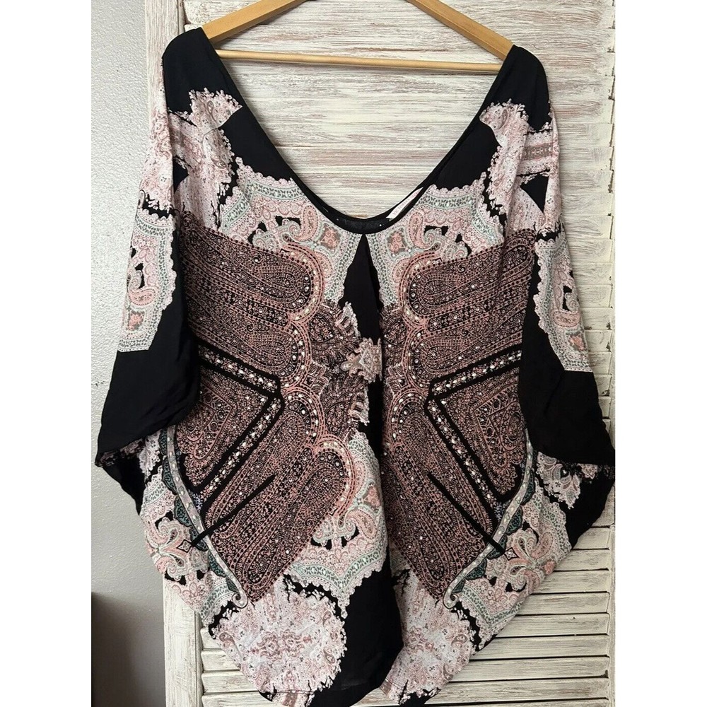 Victoria's Secret Oversize Rose Floral Dolman Sleeve XS